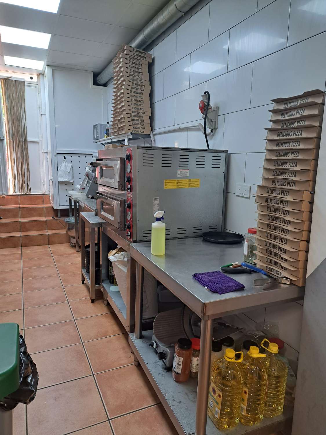 Pizzeria, Take Away en funcionamiento