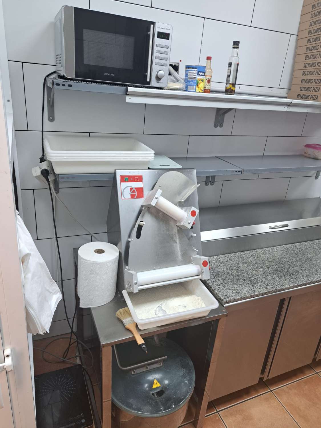 Pizzeria, Take Away en funcionamiento