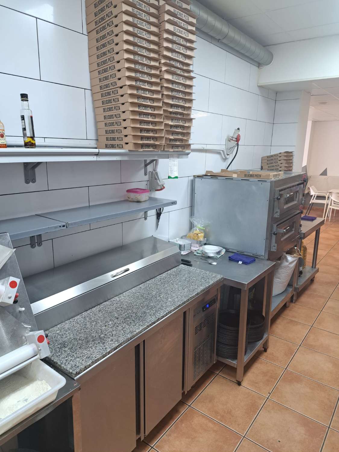 Pizzeria, Take Away en funcionamiento